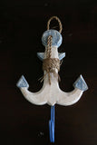 NEW Bali Hand Crafted Wall Hung Anchor Hook -  4 Colours Available