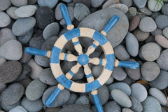 NEW Balinese Hand Crafted Ship Steering Wheel Decor MED - 3 Colours Available
