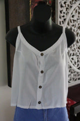 AWESOME Bali Summer Top - Lots of Colours - One Size Balinese Button Up Top