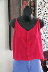 AWESOME Bali Summer Top - Lots of Colours - One Size Balinese Button Up Top