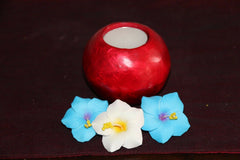 NEW Balinese Capiz Shell T-Light Ball Candle Holder - MANY COLOURS - Bali Candle