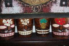 NEW Balinese Hand Crafted Tiki Bar / Polynesian Wooden Tiki Style Ice Bucket