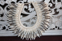 NEW Hand Crafted Balinese Shell Tribal Neck Piece - Primitive Shell Art - BOHO A