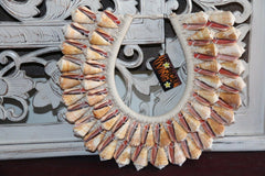NEW Hand Crafted Balinese Shell Tribal Neck Piece - Primitive Shell Art - BOHO A