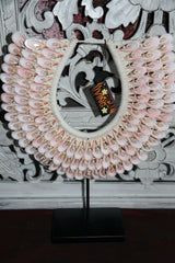 NEW Hand Crafted Balinese Shell Tribal Neck Piece - Primitive Shell Art - BOHO A