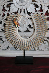 NEW Hand Crafted Balinese Shell Tribal Neck Piece - Primitive Shell Art - BOHO A