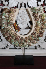 NEW Hand Crafted Balinese Shell Tribal Neck Piece - Primitive Shell Art - BOHO A