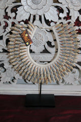 NEW Hand Crafted Balinese Shell Tribal Neck Piece - Primitive Shell Art - BOHO A