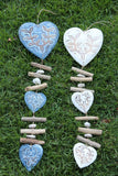 NEW Bali Wooden Heart / Pebble / Stick Mobile - Bali BOHO Style Hanging Art
