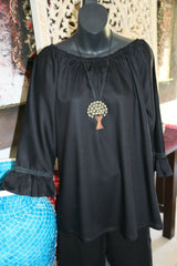 NEW Bali Peasant Style Top 4 Colours Avail - Very Pretty Top - Balinese Clothing