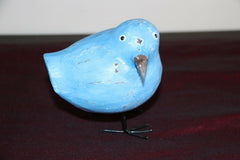 NEW Balinese Hand Crafted Wood/Metal Bird - Handmade Bali Bird Sculpture - CUTE