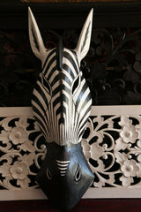 NEW Balinese Hand Carved Wooden African Animal Mask - African Wall Art