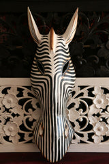 NEW Balinese Hand Carved Wooden African Animal Mask - African Wall Art