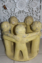 NEW Jumbo Size Circle of Friends Candle Holder - Bali Circle 5 Friends