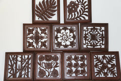 NEW Balinese Carved MDF/Wood Mandala / Tropical Wall Panels - Bali Wall Art - Ma