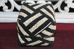 NEW Balinese Hand Crafted Woven & Hand Beaded Baskets - 5 Sizes - Bali Baskets