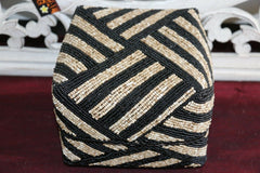NEW Balinese Hand Crafted Woven & Hand Beaded Baskets - 5 Sizes - Bali Baskets