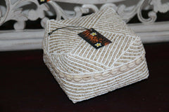 NEW Balinese Hand Crafted Woven & Hand Beaded Baskets - 3 Sizes - Bali Baskets