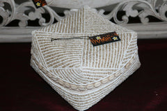 NEW Balinese Hand Crafted Woven & Hand Beaded Baskets - 3 Sizes - Bali Baskets