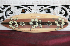 NEW Bali Handmade Woodie Surfboard Wall Decor 50cm - Bali Surfboard Wall Art