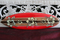 NEW Bali Handmade Woodie Surfboard Wall Decor 50cm - Bali Surfboard Wall Art