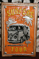NEW Balinese Hand Crafted Nostalgic Signs - Pressed Metal/Wood Signs FREE POST