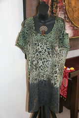 NEW Ladies Cotton Bali Knee Length Sheer Dress 6 Colours Perfect over Swimmers