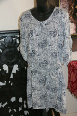 NEW Ladies Short Cotton Bali Dress with hip tie - Many colours - One size