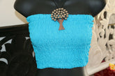 NEW Bali Shirred Tube Top - Lots of Colours - One Size - Strapless Bali Top