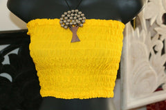 NEW Bali Shirred Tube Top - Lots of Colours - One Size - Strapless Bali Top