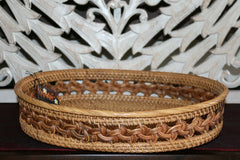 NEW Balinese Hand Woven Natural Rattan Open Baskets - 3 sizes available.