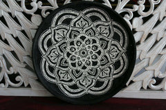NEW Balinese Hand Woven Natural Bamboo Tray - Mandala Design - 5 sizes available