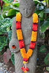NEW Hand Made Balinese Flower Garland ( Hindu Jai Mala ) MANY COLOURS AVAILABLE