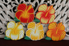 NEW Hand Crafted Balinese MDF Hibiscus Flower - Bali Wall Art