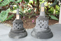 NEW Balinese LAVA Stone (Volcanic Rock) Hand Crafted Stupa AMAZING!! 2 sizes!!
