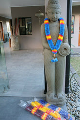 NEW Hand Made Balinese Flower Garland ( Hindu Jai Mala ) MANY COLOURS AVAILABLE