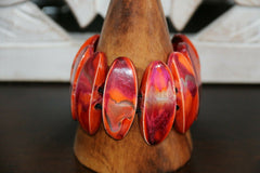 NEW Bright Coloured Resin Bracelet - MANY COLOURS - Perfect Inexpensive Gift