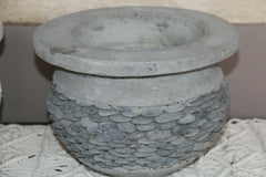 NEW Balinese Pebble or Marble Chip Inlay Pots - Hand Crafted Bali Pots