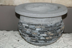 NEW Balinese Pebble or Marble Chip Inlay Pots - Hand Crafted Bali Pots