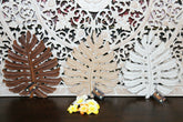 NEW Balinese Carved MDF Monstereo Leaf - Mandala / Tropical Wall Panels - Bali W