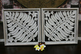 NEW Balinese Carved MDF/Wood Wall Panels - Tropical Wall Art - 2 Styles Avail