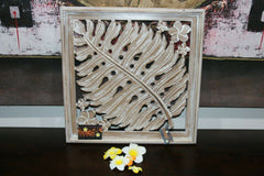 NEW Balinese Carved MDF/Wood Wall Panels - Tropical Wall Art - 2 Styles Avail