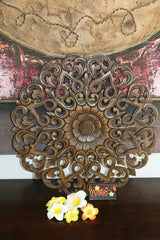 NEW Balinese Carved MDF/Wood Wall Panels - MANDALA Designs - 4 Colours Available