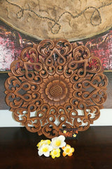 NEW Balinese Carved MDF/Wood Wall Panels - MANDALA Designs - 4 Colours Available