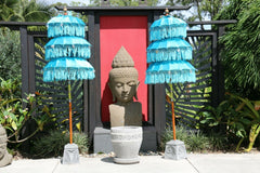 Balinese Ceremony Umbrella Holder - Bali Garden Art