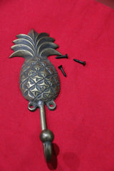 New XL BRASS Pineapple Hook - Decorative Wall Hook - Furniture Accessories