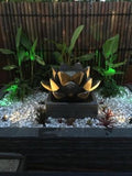 NEW Balinese Lotus Water Feature - Terrazzo Lotus Water Feature - Bali Garden