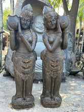 Balinese Hand Carved Polished Greenstone Dewi Statue 165cm tall - Bali Statue