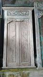 Authentic Balinese Teak Doors in Frame - Hand Carved Bali Doors STUNNING!!