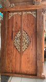 Set of Authentic Balinese Teak Doors in Frame - Bali Doors with AMAZIMG Carving